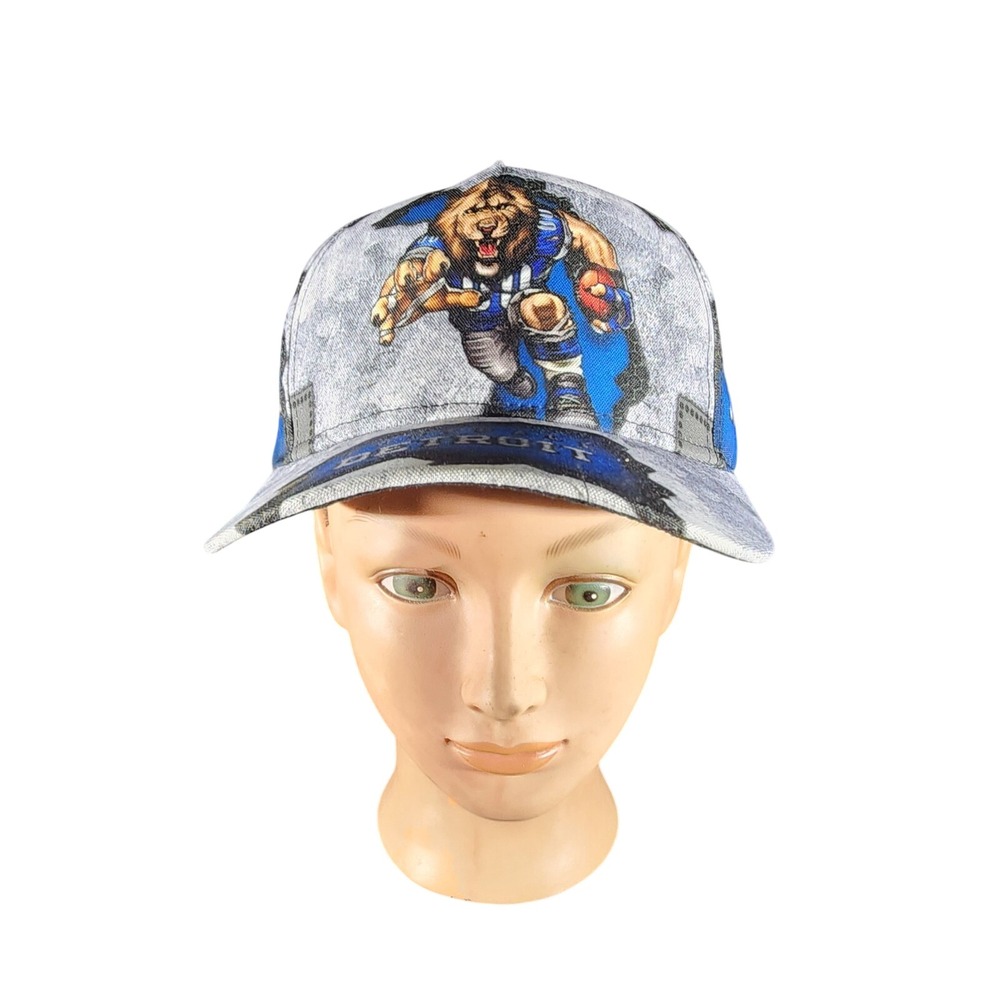 Detroit Lions Snapback Hat Roaring Lion Graphic Football Detroit EST 1930 Cap